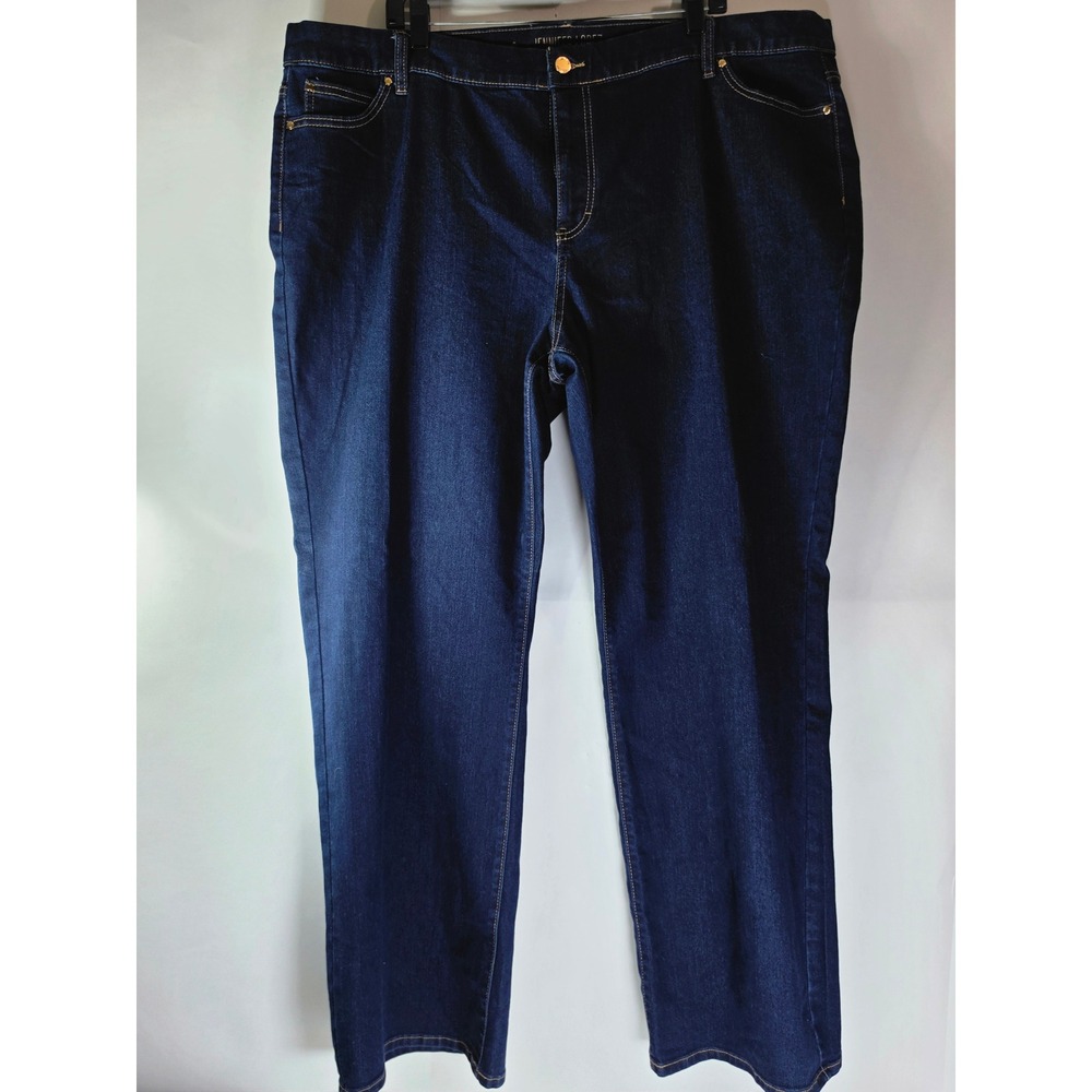 Jennifer Lopez JLO Jeans Womens 22W Curvy Bootcut Mid Rise Dark Wash Stretch NWT
